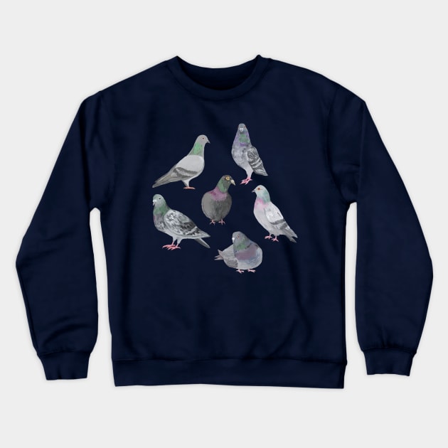 Pigeon Party Crewneck Sweatshirt by Das Brooklyn